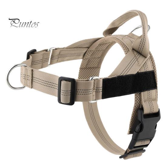 Heavy Duty Nylon Harness for Medium Dogs No Pull Dog Harness, Adjustable Vest with Handle, Breathable Durable Metal D-ring Pet Padded Large Dogs, Safe