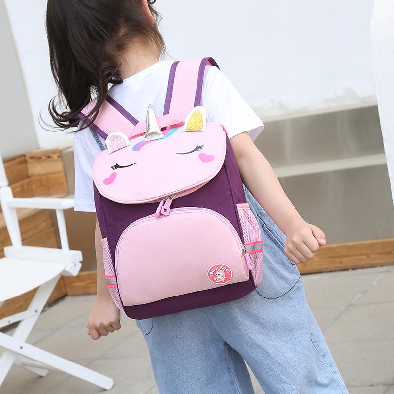Children's schoolbag new cartoon unicorn backpack kindergarten baby cute little backpack