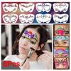 8Pcs Face Tattoo Face Painting Stencils Hollowed DIY Makeup Tools Face Paint Templates  Adults Kids