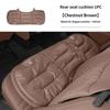 Car Front Rear Seat Cover Velour Leather Cushion Backrest Protective Mat For Mercedes Benz AMG A C E S Class W205 W212 W108 W204 PL4