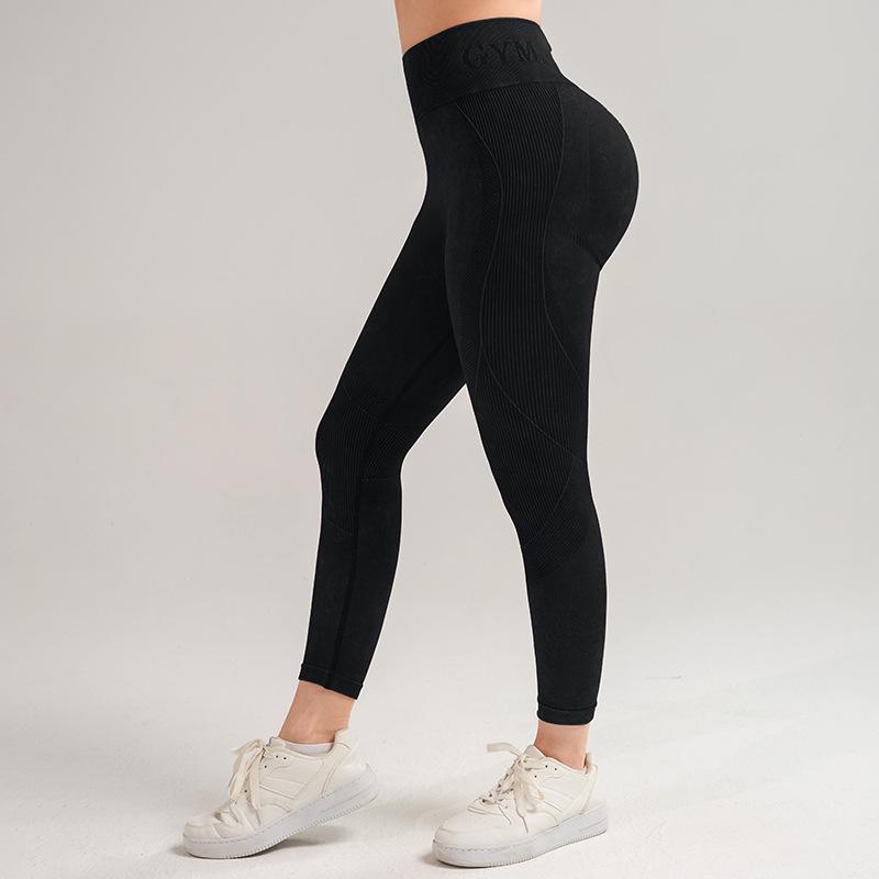 High Waist Seamless Peach Butt Yoga Leggings for Women - Hip Lifting, Tight Fit, High Elasticity Fitness Pants
