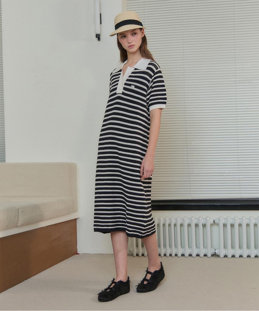 Jucy Judy Striped Knit Dress (+Inner) Jzop324E