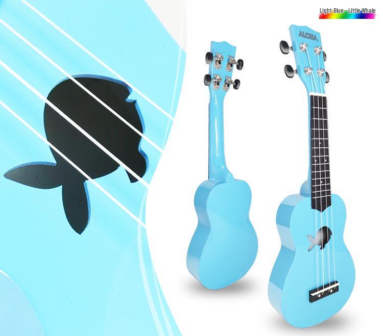 21-Inch Colored Basswood Ukulele Wooden Playable Musical Instrument Small Guitar