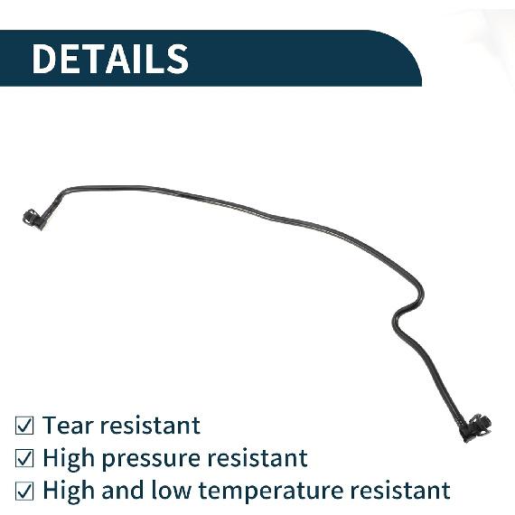 Radiator Hose for Land Rover Discovery 2017-2020 for Land Rover Range Rover Good Sealing No.LR077702/LR081659/LR034648 Upper Vent Reservoir Hose