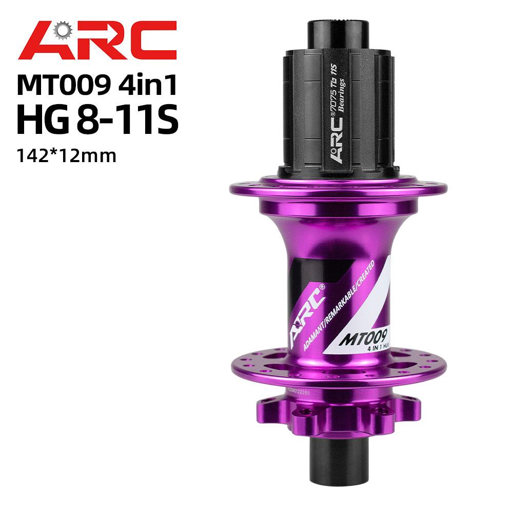 ARC MT009 Front Rear Bicycle Hubs 32 Holes MTB Mountain Bike NBK Sealed Bearing Hub 6 Pawls 114 Clicks Noise HG XD MS 8-12-Speed