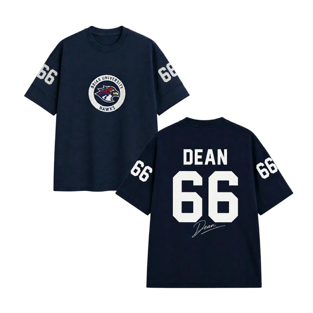 New TV - Off Campus Briar University Jersey Graham 44 22 DI LAURENTIS 66 Signature T-shirt Casual Loose Tops Unisex