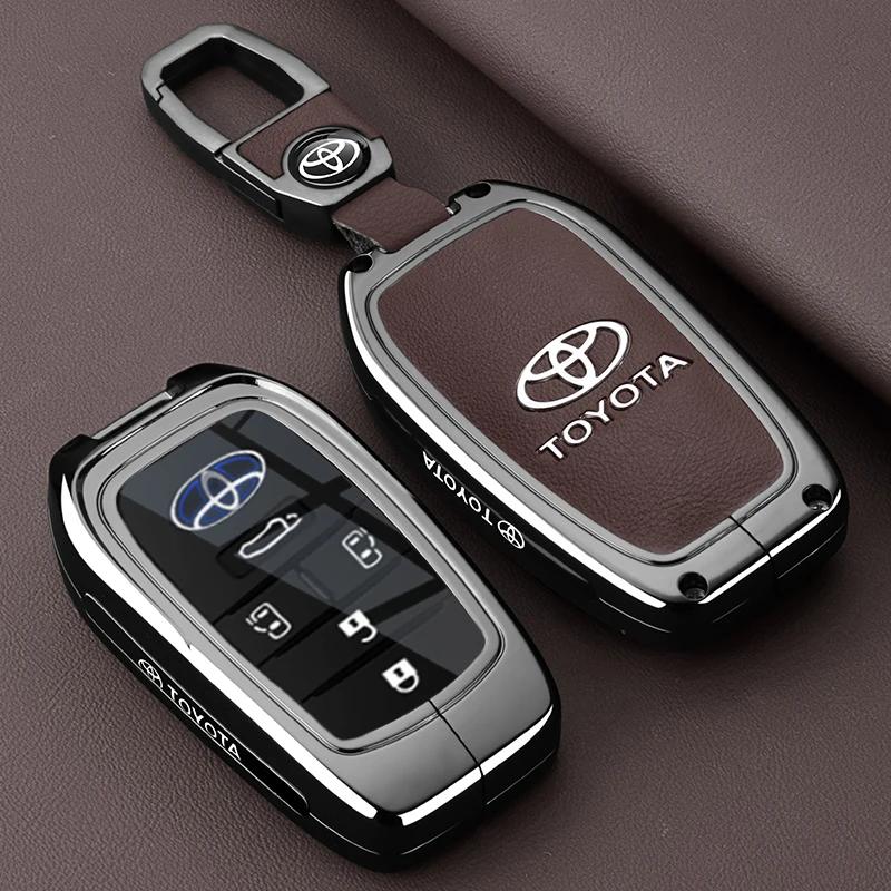 Key Fob Cover Case Compatible with 2025 2024 Toyota Sienna Highlander Corolla Crown Venza RAV4 Tacoma Fortuner Land Cruiser