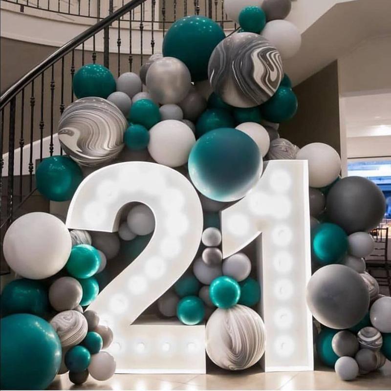 Birthday Figure Balloon Filling Box Large Number 1-9 Mosaic Balloon Frame Foam Cardboard For Birthday Party Anniversary Decor