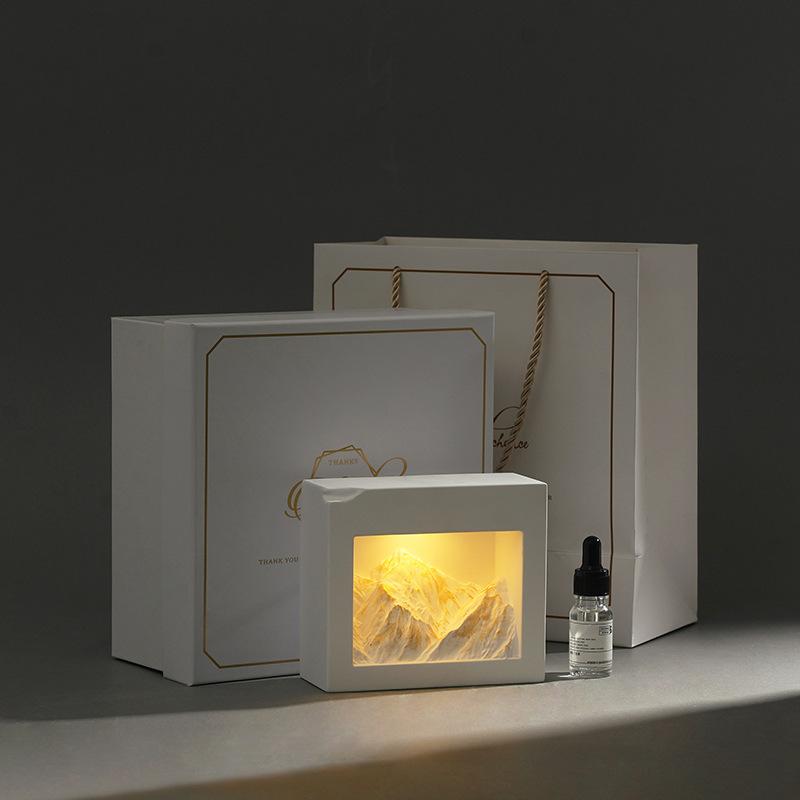 Rizhao Jinshan Aromatherapy Light Night Light Gift Advanced Gypsum Aromatherapy Ornament Gift Box Bedroom Ambient Light Gift
