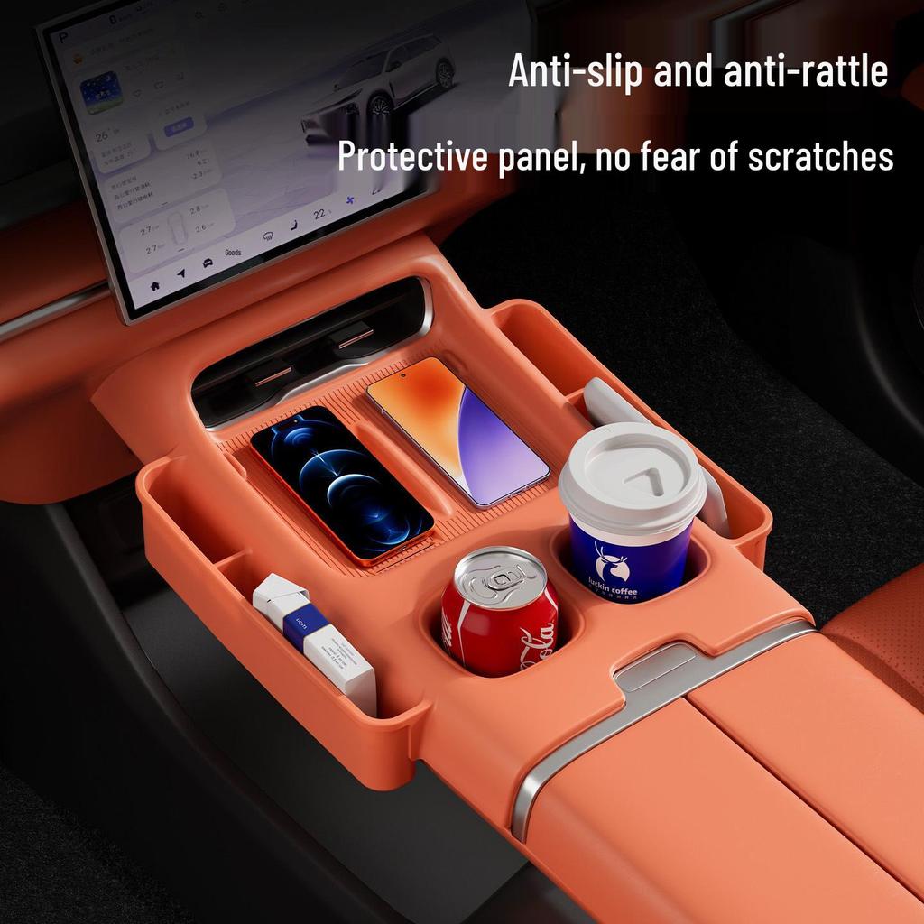 Qiyuan Q07 Wireless Charger & Anti-slip Silicone Storage Mat for 25 Car Models