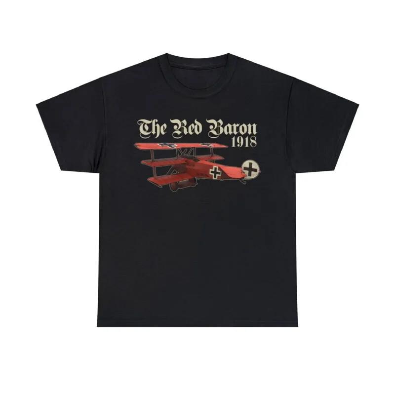 The Red Baron Fokker T-Shirt WWI German Aircraft long or short sleeves XXL