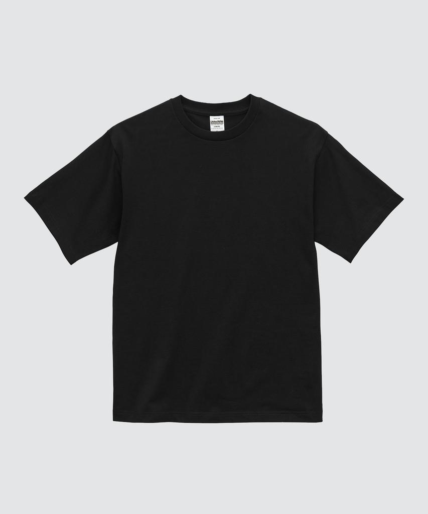 Yunaitideuaeseul 18-Count Cotton Jersey Plain Short Sleeve T-Shirt_Black