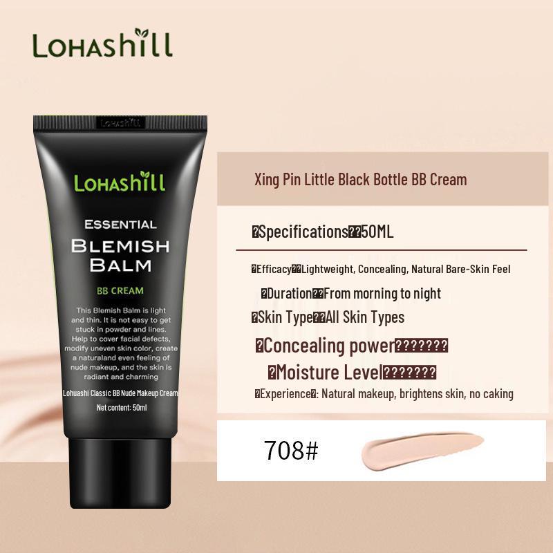Korean Long-lasting Hydrating BB Cream: Smudge-proof, No Transfer, Thin Foundation, No Caking BB Cream