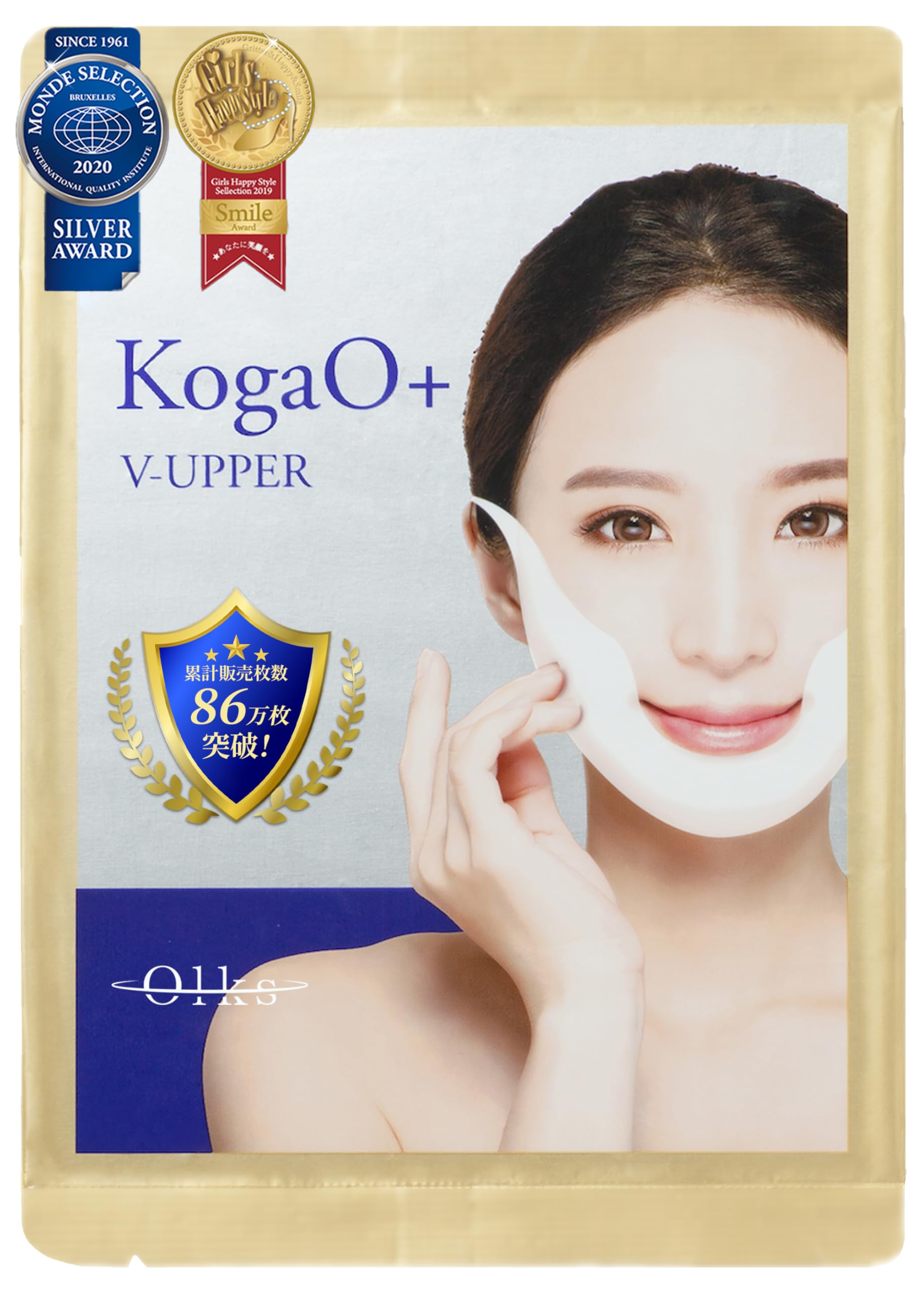 

KogaO+ Маленькое Лицо Плюс Чисто Сделано в Японии [Маленький Пакет для Лица Маленькая Маска для Лица] V Лифтинг Маска Лифтинг Пакет для Лица (3 листа)