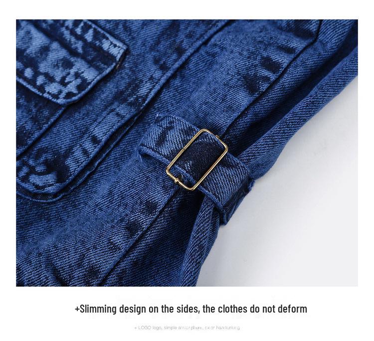 Men's Multi-Pocket Denim Vest for Photography and Fishing