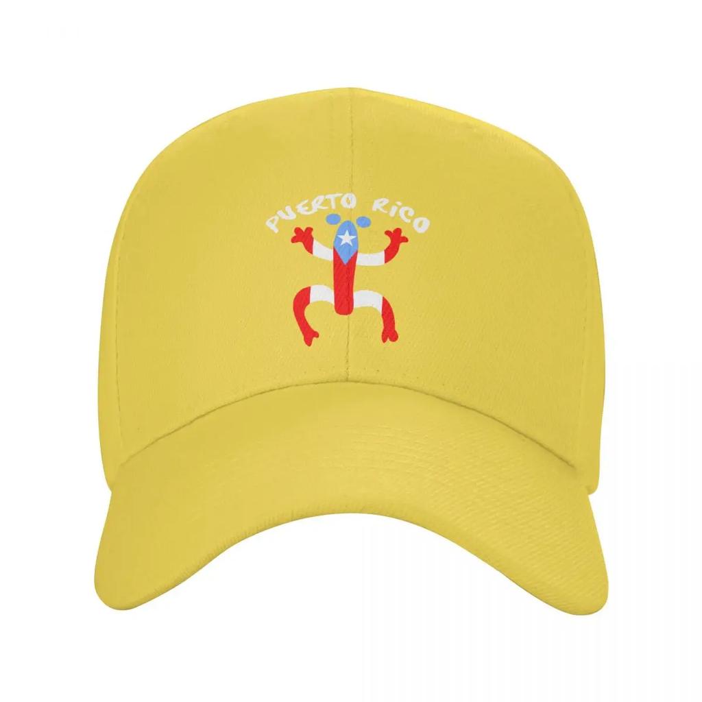 Personalized Puerto Rico Taino Coqui Boricua Flag Baseball Cap Sports Unisex Womens Adjustable Dad Hat Summer Snapback Hats