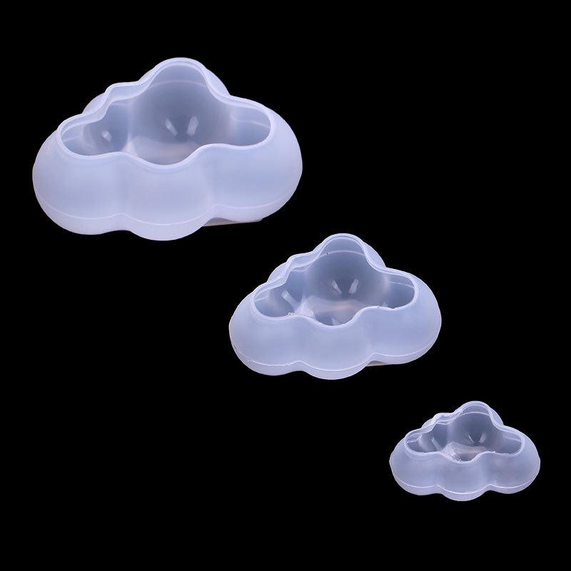3D Fondant Silicone Mold for Chocolate, Resin, Aroma Stones, and Plaster - Large & Small Cute Cloud Design