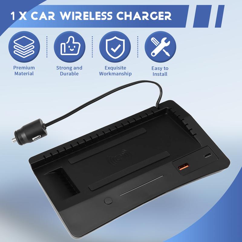 15W Car Wireless Charger Fast Phone Charging Panel Trim Pad For Buick Envision - Interior Accessories