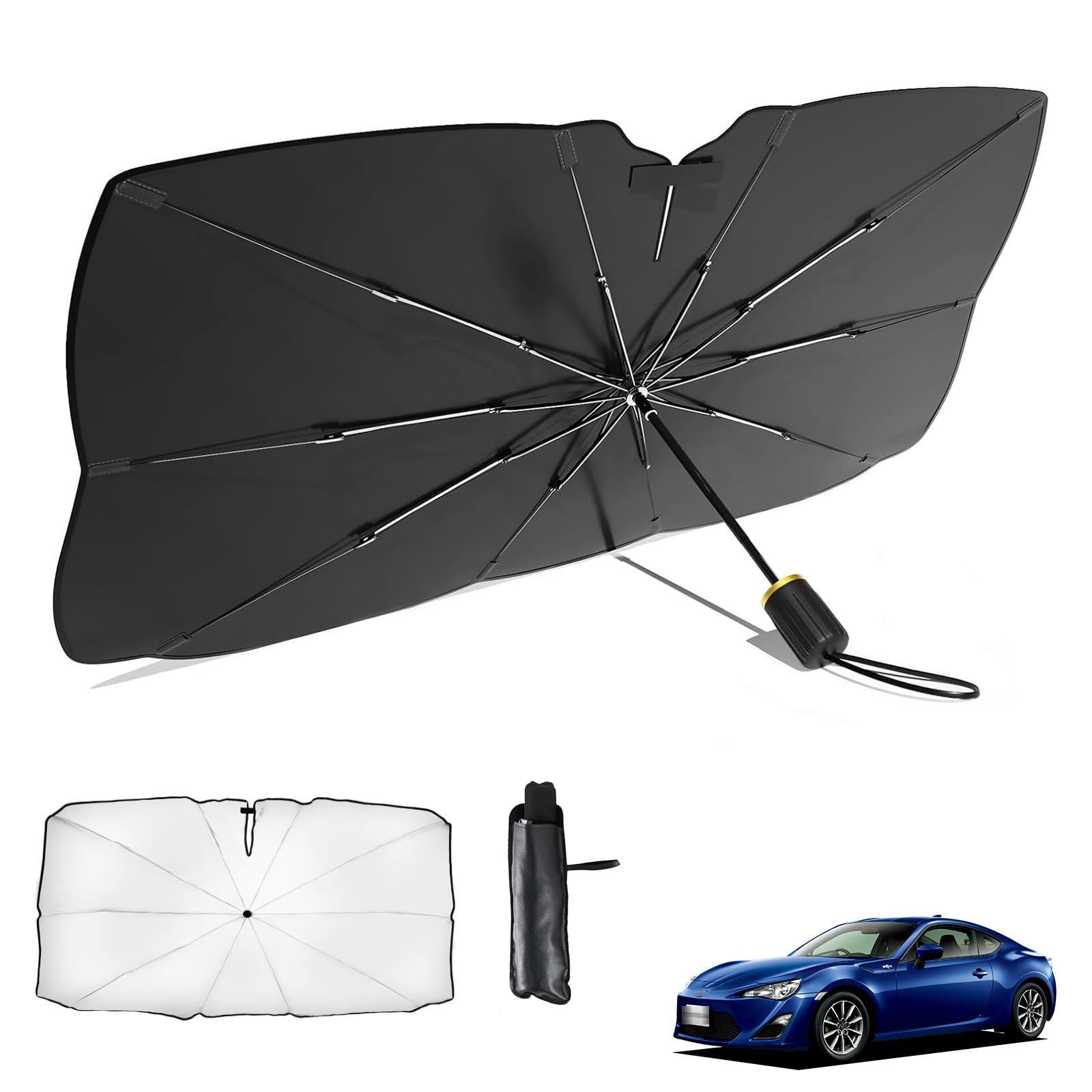 

Toyota 86 ZN6 03/2012 - Present Car Umbrella Type Folding Sun Shade with 10 86 ZN6