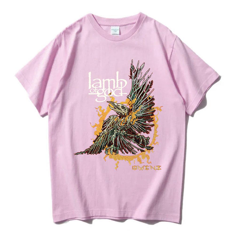 Unisex Streetwear Band Lamb of God Graphic Tshirt Heavy Unisextal Cotton Soft Tshirts for UnisexWomen Hip Hop Fashion Printing Tees