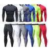 Men's Quick Dry Compression Sports Set: Long Sleeve & Pants Fitness Wear for Spring/Autumn Running & Training