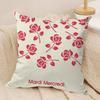 Luxury MMardi MMercred Cushion Cover Soft Plush Throw Pillow Cover DoubleSided Decorative Case Sofa Bedroom Home Decor