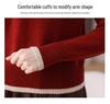 Fall/Winter 2026 Stylish Petite Wool Knit Sweater - Women's Thick Short Base Layer Top.