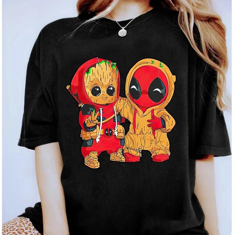 Deadpool And Baby Groot Shirt Deadpool Shirt Guardians S