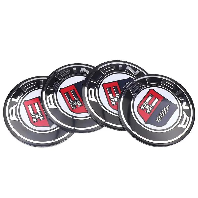 AXNX2 56/60/65mm Car Wheel Center Hub Cap Decal Sticker Accessories For BMW M Performance E46 E36 E34 F10 E90 F30 E60 E53 E30 E92 E87