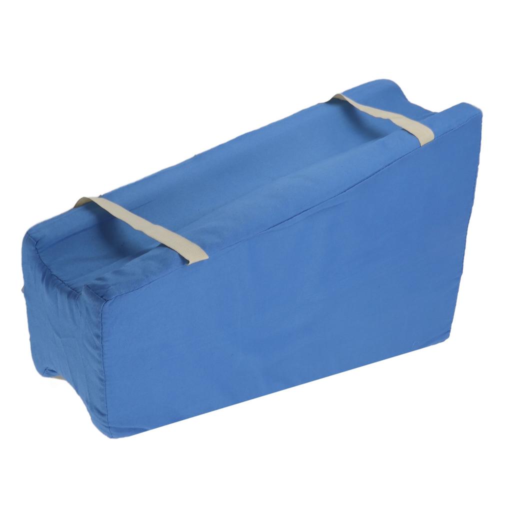 Leg Cushion Trapezoidal Grooved Sponge Body Positioning Pillow with Strap for Preventing Bedsores