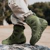Outdoor Climbing Mountaineering New Hiking Tactical Boots Medium and High Top Large Size Field Training Shoes