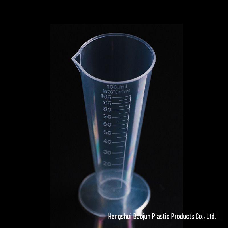 100ml PP Measuring Cup & 50ml Erlenmeyer Flask with Scale - Thickened Conical Lab Set