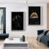 Black Dazzling Woman Poster Printed On Canvas Living Room