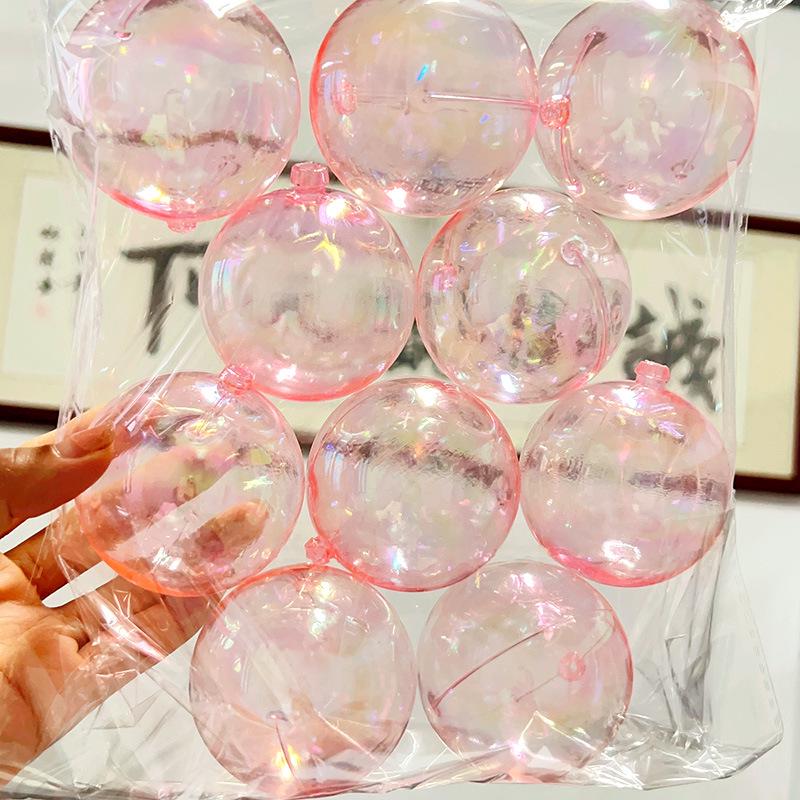 Gold, Silver, and Iridescent Ball Cake Toppers - Baking, Birthday, Dessert Decoration Set