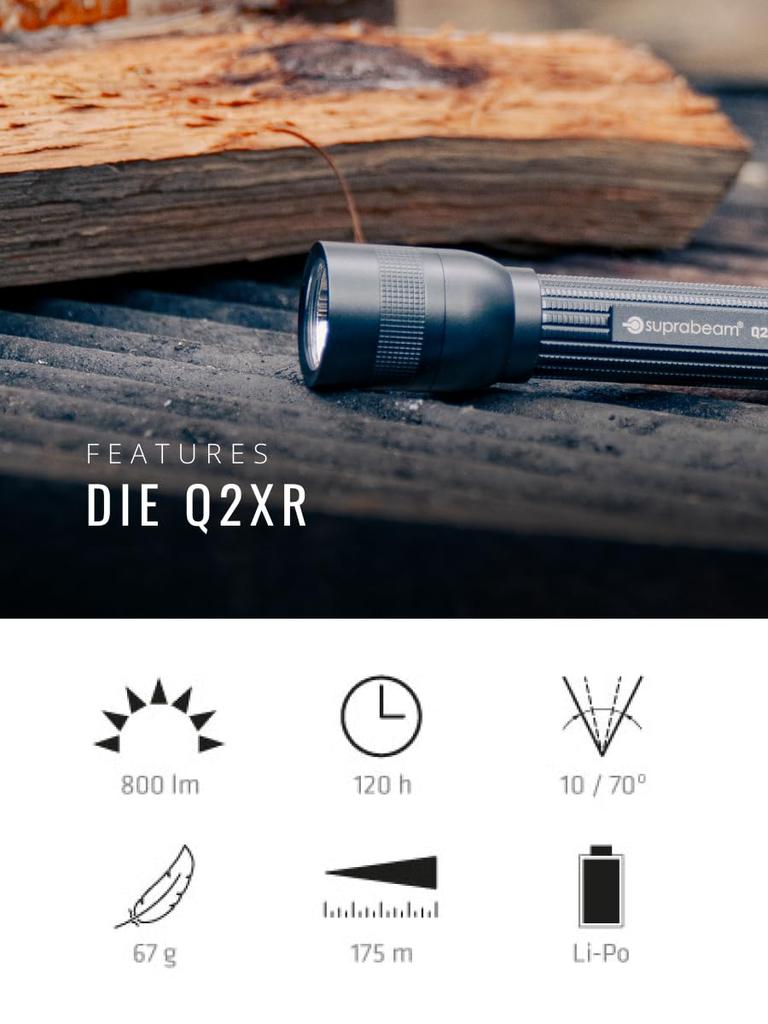 SUPRABEAM Q2R Rechargeable LED Light 502.5043