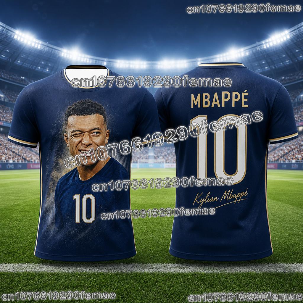 Mbappé 2026 Sosire Nouă Tricou Fotbal Bărbați Superstar Comemorativ Imprimat Respirabil Uscare Rapidă Top Sport Fotbal