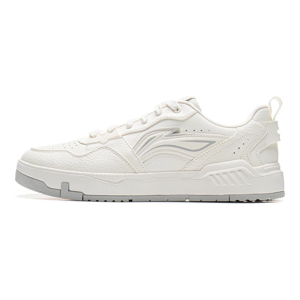 Li Ning Original Era Slip Resistant Cushioning Abrasion Resistant Breathable Height Increasing Low top Skateboard Shoes AGCU337-3