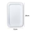 OIMG Disposable White Rectangular Bamboo Paper Plates