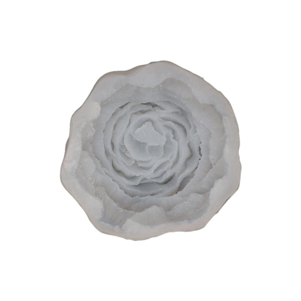 Candle Moulds Peony Flower Shaped Hand-Making Soap Molds Clay Mould Silicone Material Perfect Gift for Hand-Making Lover