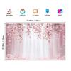 1Pcs Pink Cherry Blossoms Romantic Floral Decoration Background Wedding Backdrop Decorations For Photo Studio Photo Booth Party
