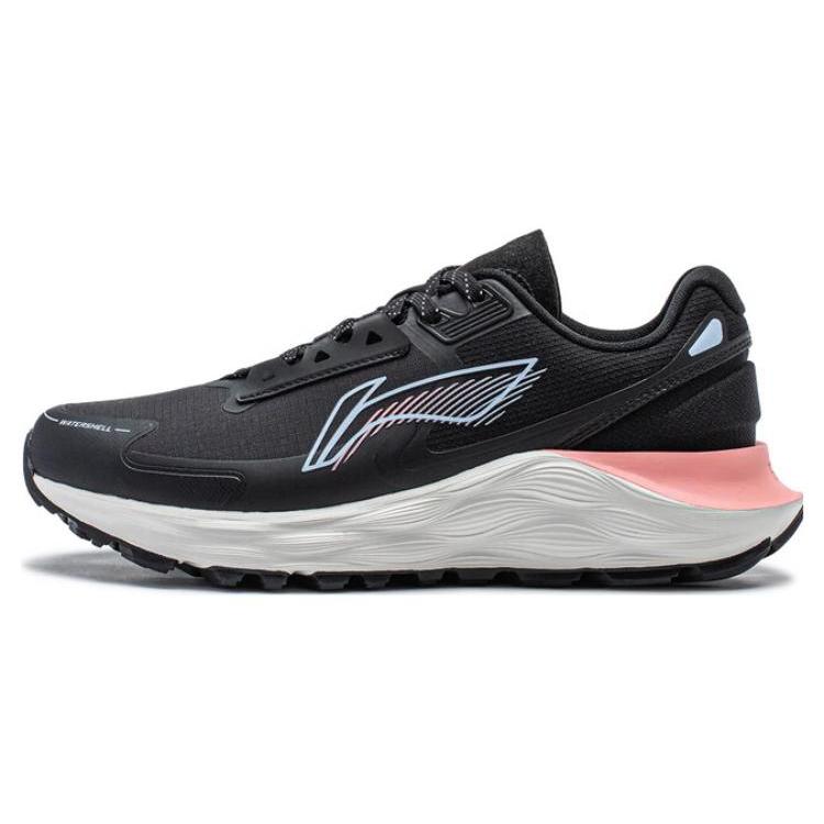 

Li Ning Yufeng Fabric Comfortable Cushioning, Wear Resistant Low top Running Shoes Women s Black ARST056-2 37