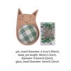 Cute Pin Cushion with Pins Ball Head Sewing Set DIY Craft Accessories Small Wooden Base
