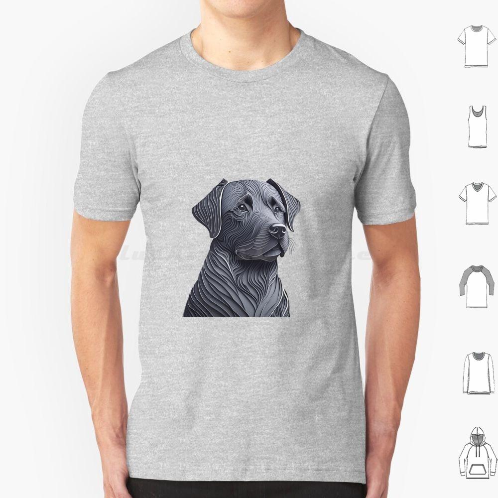 Black Labrador Layered Art T Shirt 6xl Cotton Cool Tee Black Labrador Dog Black Labrador Art Labrador Dog Design Black Labrador