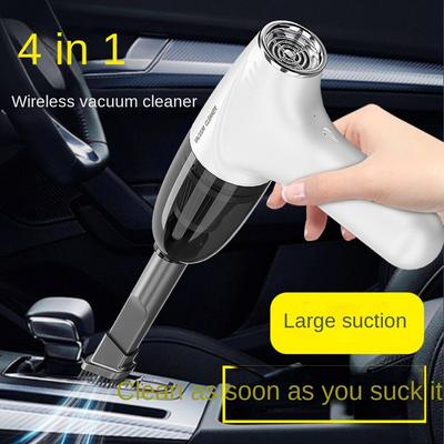 Car Mounted Vacuum Cleaner, Wireless Charging Model, Handheld Household Four In One Small Large Suction Dust Collector, Desktop Cleaner