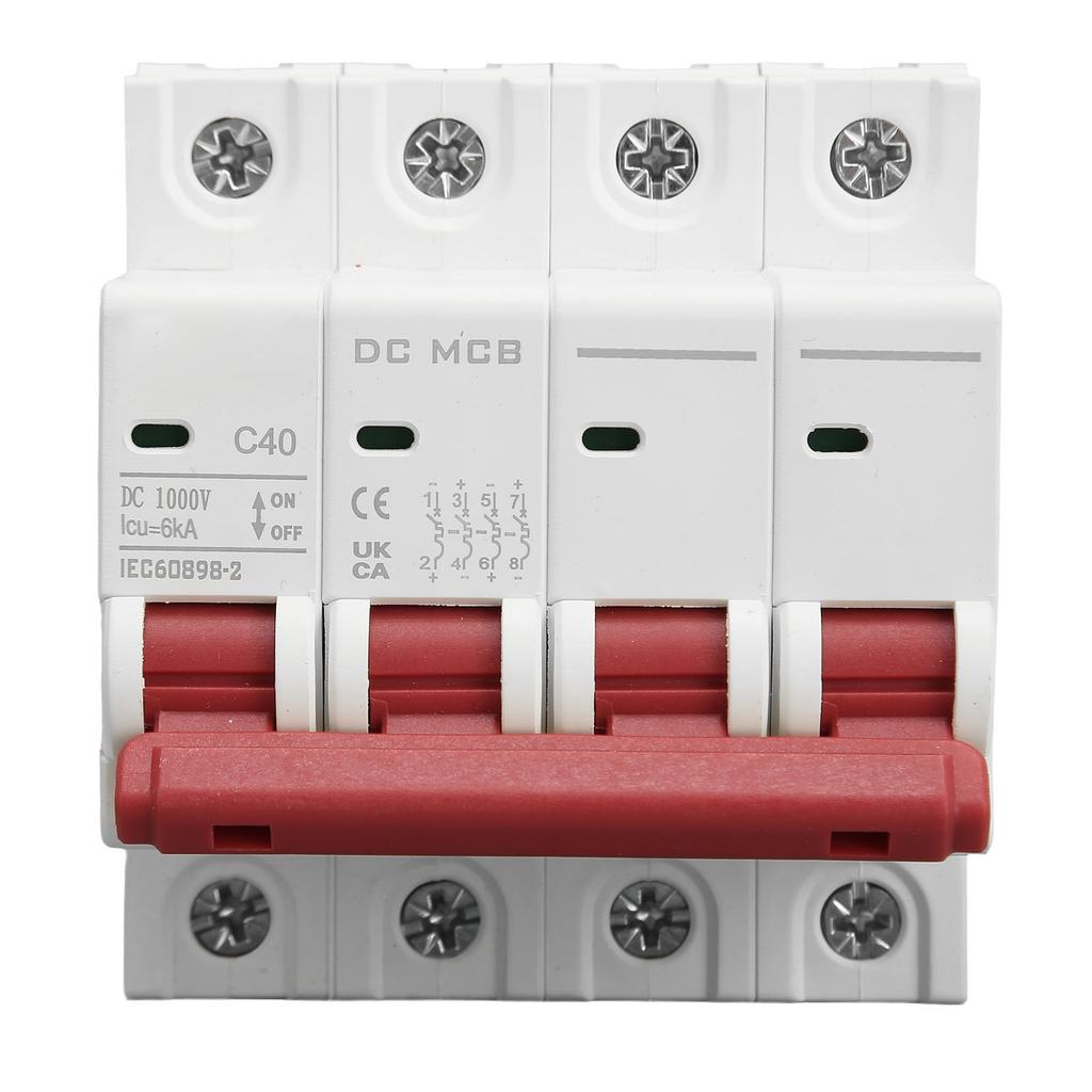 4P DC Circuit Breaker Arc Extinguishing Fast Decoupling Miniature Circuit Breaker for Solar PV System DZ47s 63Z DC 1000V