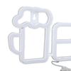 Beer Bar Shaped LED Neon Sign USB or Battery Powered LED Sign High Safety Neon Sign  Bedroom