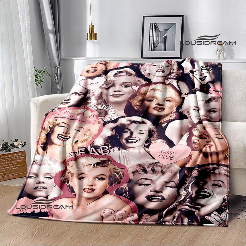 Marilyn Monroe Printed blankets picnic blanket Warm Flannel blankets Soft and comfortable blanket bed linings Birthday Gift