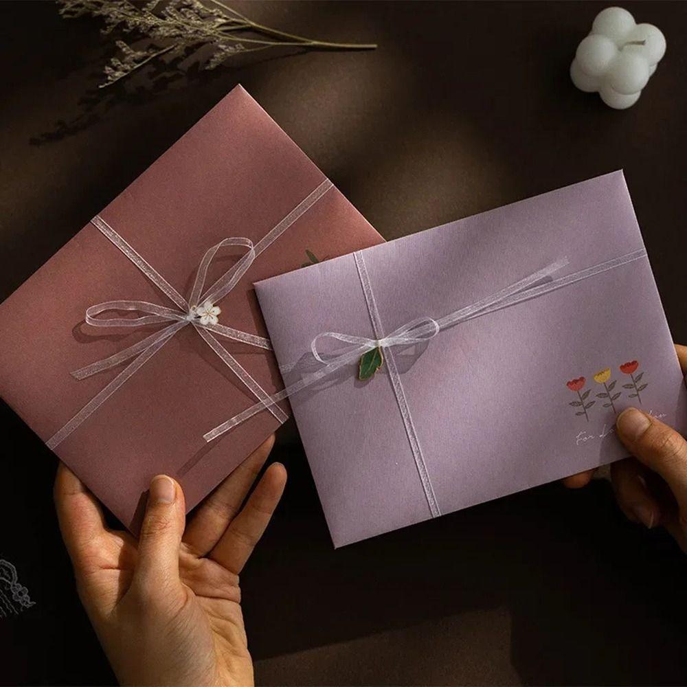 DIY Postcard Floral Envelopes with Stickers Letter Writing Paper Letter Pads  Stationery