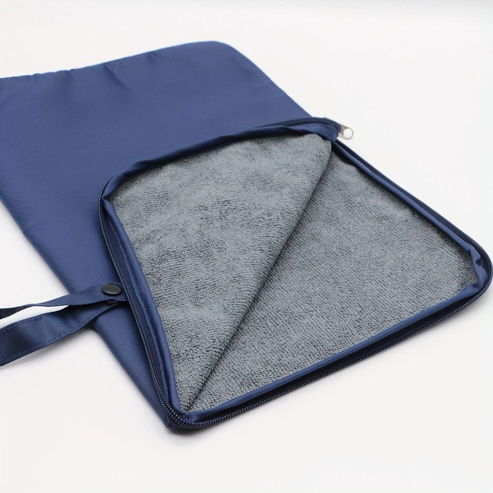 Solid Color Swimming Suit Pouch Zipper Closure Wet Bag for Swimsuit Multi-functional Swim Bag Gym