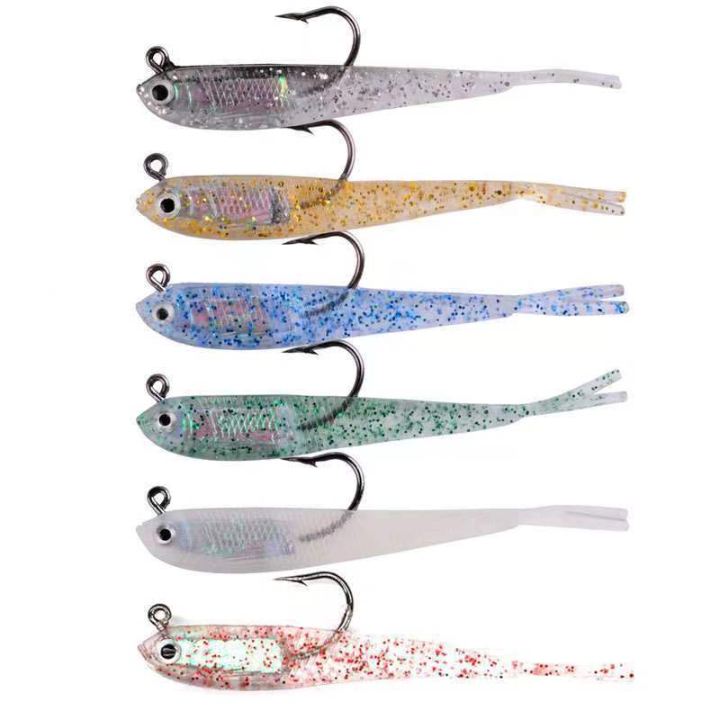 

Lure Biomimetic Silver Fish Bait 5 pieces（Random color） разноцветный